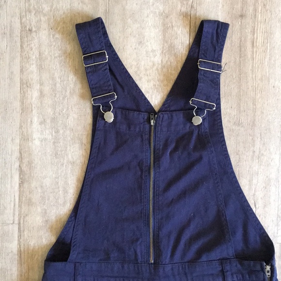 BDG Navy Blue Short Overalls - Picture 2 of 7